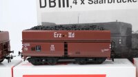 M+D H0 043/2 Güterwagen-Set Erzwagen Saarbrücken 4-tlg DB