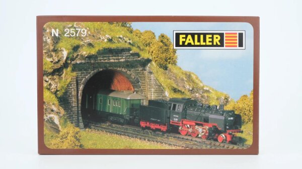 Faller N 2579 2 Tunnelportale für Dampf- und Oberleitungsbetrieb 2-gleisig