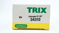 Trix H0 34312 10x Gebogenes Gleis R1 30° in OVP