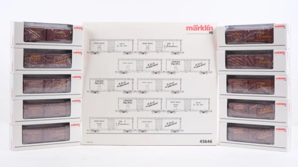Märklin H0 45646 US-Güterwagen-Set 10 Box Cars