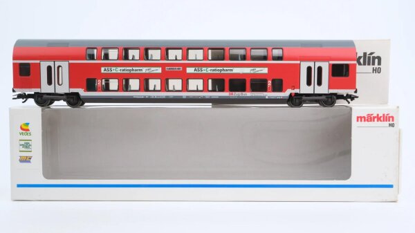 Märklin H0 43588 Doppelstockwagen 2.Kl. "ASS+C-ratiopharm" DB