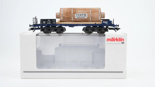 Märklin H0 48251 Flachwagen mit Papier-Glättzylinder (Jahreswagen 2002)