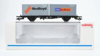 Märklin H0 47683 Behälter-Tragwagen Nedlloyd...