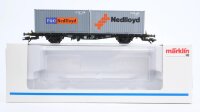 Märklin H0 47683 Behälter-Tragwagen Nedlloyd...