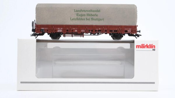 Märklin H0 46976 Niederbordwagen mit Beladung  Rlmmso 56 der DB