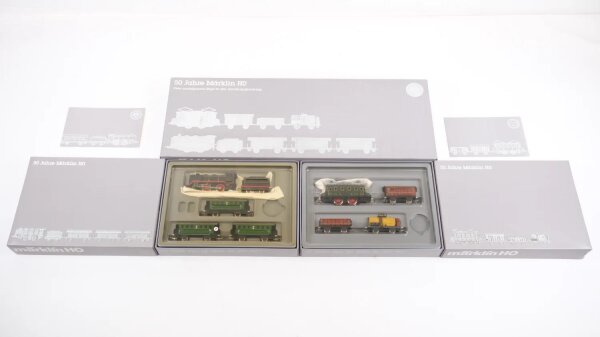 Märklin H0 0050 Jubiläumspackung 50 Jahre Märklin zwei nostalgische Züge Wechselstrom