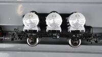 Märklin H0 2874 Güterzug BR E63 mit 3 Behältertragwagen Sonderserie zum 125-jährigen Märklin-Jubiläum Wechselstrom (vermutlich verharzt)