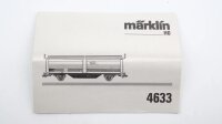 Märklin H0 4833 Schiebewand-/Schiebedachwagen (Zuckermühle Rupperswil AG) Tbis der SBB