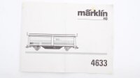 Märklin H0 4833 Schiebewand-/Schiebedachwagen (Zuckermühle Rupperswil AG) Tbis der SBB