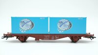 Märklin H0 4659 Behälter-Tragwagen (Containerwagen) Lgjs der SJ