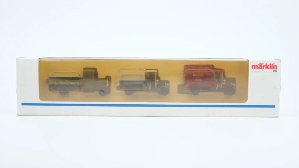 Märklin H0 1888 Oldtimer Lieferwagen-Set Brauerei Continental Maggi
