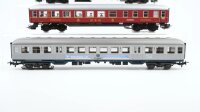 Märklin H0 Personenwagen 1.Kl. Speisewagen DSG Personenwagen Silberling 2.Kl. DB (Abbruch)