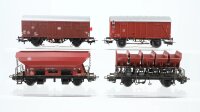 Märklin H0 Konvolut Schotterwagen Muldenkippwagen gedeckte Güterwagen mit Zugschluss DB