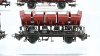 Märklin H0 Konvolut Schotterwagen Muldenkippwagen gedeckte Güterwagen mit Zugschluss DB