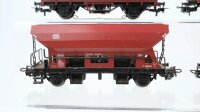 Märklin H0 Konvolut Schotterwagen Muldenkippwagen gedeckte Güterwagen mit Zugschluss DB