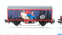 Märklin H0 Konvolut Kran- und Kranschutzwagen Kesselwagen Aral Silowagen gedeckter Güterwagen Supermann mit Zugschluss DB/ua