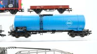 Märklin H0 Konvolut Kran- und Kranschutzwagen Kesselwagen Aral Silowagen gedeckter Güterwagen Supermann mit Zugschluss DB/ua