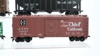 Life-Like Trains/ua H0 Konvolut Boxcar SantaFe Hopper  BN D&RGW StockCar NP