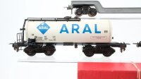 Trix Express/TTR H0 Konvolut Rungenwagen Kesselwagen Aral Mobiloel Niederflurschwerlastwagen DB/ua