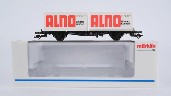 Märklin H0 48501 Behälter-Tragwagen (Containerwagen ALNO)  Lgjs  598 der DB  DB AG