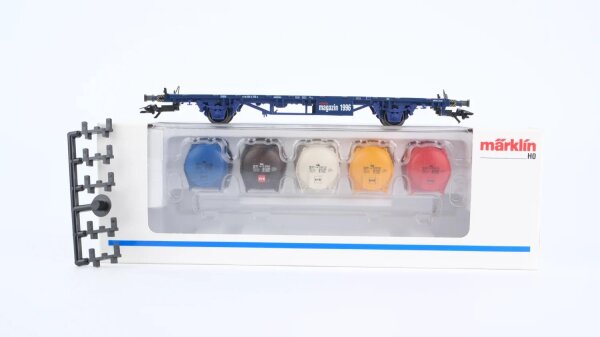 Märklin H0 47672 Behälter-Tragwagen (märklin magazin 1996)  Lgjs 573 der DB