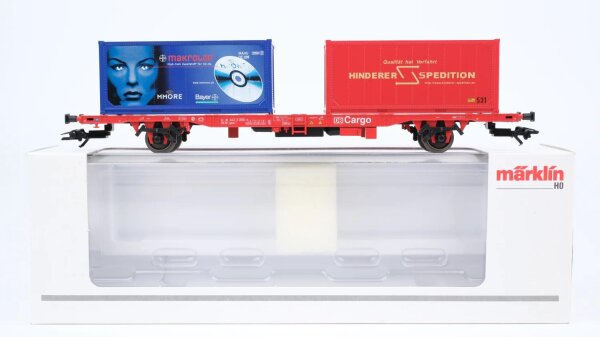 Märklin H0 47703 Behälter-Tragwagen (Containerwagen)  Lgnss 570 der DB AG