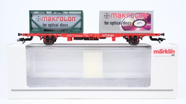 Märklin H0 47702 Behälter-Tragwagen (Containerwagen)  Lgnss 577 der DB AG