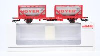 Märklin H0 47707 Behälter-Tragwagen (Containerwagen)  Lgns 570 der DB AG