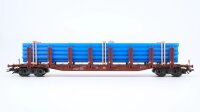 Märklin H0 47718 Rungenwagen mit Rohren  Snps 719 der DB AG