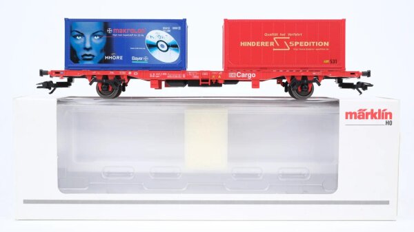 Märklin H0 47703 Behälter-Tragwagen (Containerwagen)  Lgnss 570 der DB AG