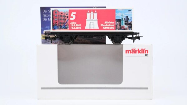 Märklin H0 94285 Containerwagen 5 Jahre Miniatur Wunderland Hamburg