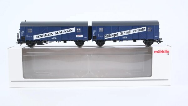 Märklin H0 48510 Doppelstückgutwagen Märklin Magazin Jahreswagen 2010 MB