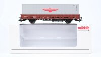 Märklin H0 00760-10 Niederbordwagen mit Containerladung "American President Lines"