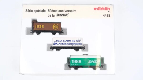 Märklin H0 4488 Güterwagen-Set Serie speciale 50eme anniversaire de la SNCF