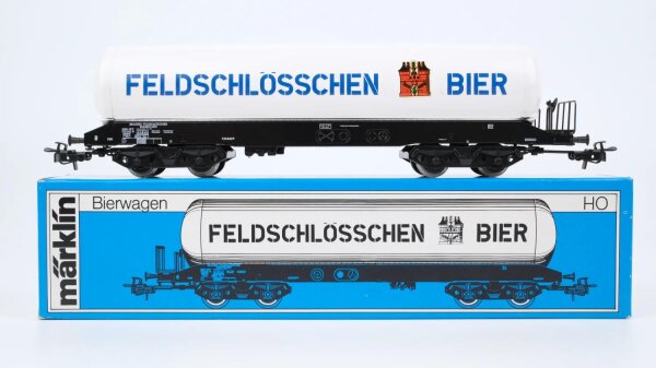 Märklin H0 4632 Lebensmittel-Kesselwagen FELDSCHLÖSSCHEN  Kesselwagen der SBB
