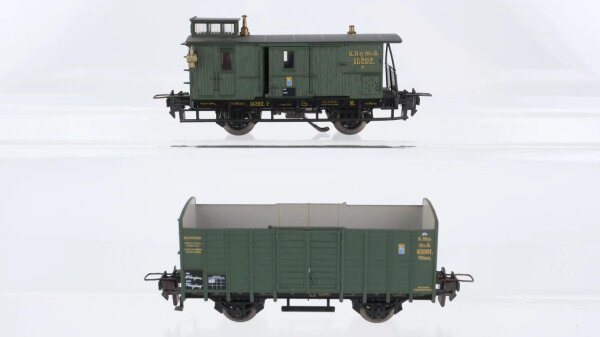 Trix Express H0 Hochbordwagen Güterzugbegleitwagen K.Bay.Sts.B.