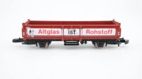Märklin Z 8622 Hochbordwagen (Altglas ist Rohstoff) Omm 52 der DB