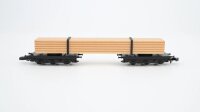 Märklin Z 8619 Langholz-Rungenwagen (Zweiteilig) der DB