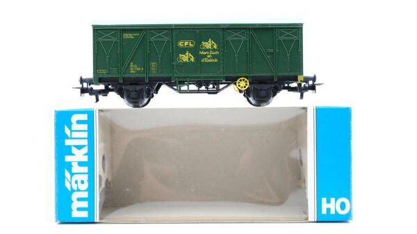 Märklin H0 4491 Gedeckter Güterwagen (Fahrrad-Transportwagen)  Ukks der CFL