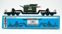 Märklin H0 4617 Tiefladewagen mit Trafo-Union DB