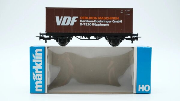 Märklin H0 4455 Behälter-Tragwagen (Containerwagen) VDF BT 30 der DB