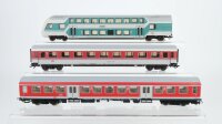 Märklin/ua H0 Konvolut Doppelstocksteuerwagen 2.Kl. Abteilwagen 1.Kl. Grossraumwagen 2.Kl. DB