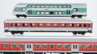 Märklin/ua H0 Konvolut Doppelstocksteuerwagen 2.Kl. Abteilwagen 1.Kl. Grossraumwagen 2.Kl. DB