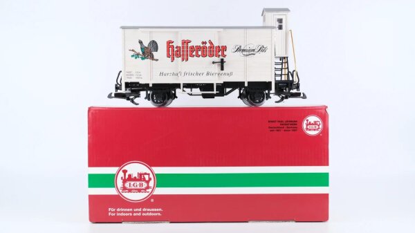 LGB G 47260 Bierwagen mit Bremserhaus Hasseröder