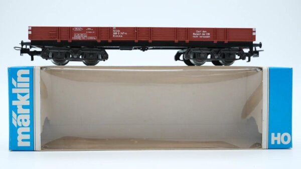 Märklin H0 4473 Niederbordwagen braun Rlmms der DB / Rlmms der SBB