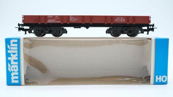 Märklin H0 4473 Niederbordwagen braun Rlmms der DB / Rlmms der SBB