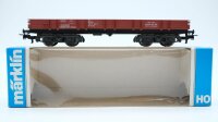 Märklin H0 4473 Niederbordwagen braun Rlmms der DB /...