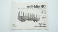 Märklin H0 4607 Rungenwagen (dunkelblaue OVP) DB
