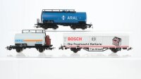 Piko H0 Konvolut Kesselwagen Aral Tega gedeckter...