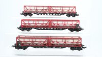 Roco H0 Konvolut Rungenwagen mit Ladung DB